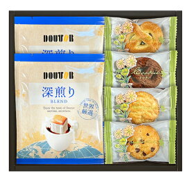 ドトールコーヒと4種類のクッキー詰合せ JDT-05 内祝い お祝い 出産祝い 結婚祝い お供え 粗供養 満中陰志 香典返し お返し お礼 快気祝い お見舞い 挨拶 法事 ギフト プレゼント 粗品 景品 手土産 お中元 初盆