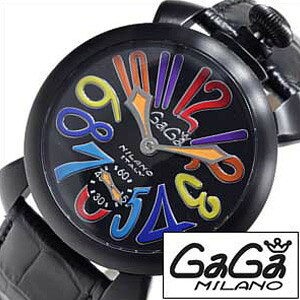 󂠂FȂ KK~mrv GAGAMilanov GAGA Milano rv KK ~m v }kA[ XCXCh MANUALE 48MM PVD SWISSMADE ubN GG-5012-3S  a v[g Mtg