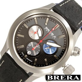 ブレラオロロジ 腕時計 Brera Orologi ブレラオロロジ腕時計 ブレラ オロロジ 時計 BRERAOROLOGI エテルノ クロノ Eterno Chrono メンズ グレー BRET3C4301 革 クロノグラフ 防水 ブランド ブラック プレゼント ギフト 観光 旅行 遠足 新生活 入学 卒業