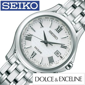 セイコー腕時計 SEIKO時計 SEIKO 腕時計 セイコー 時計 ドルチェ アンド エクセリーヌ Dolce and Exceline レディース シルバー SWCW161 ペア 電池交換不要 ソーラー 電波 かわいい カジュアル シンプル人気 プレゼント ギフト 旅行 新生活 入学 卒業