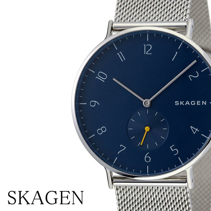 楽天市場 スカーゲン腕時計 Skagen時計 Skagen 腕時計 スカーゲン 時計 アーレン ren メンズ レディース カップル 彼女 彼氏 男性 女性 シルバー Skw6468 ブランド 防水 シンプル おすすめ 人気 お洒落 メッシュ 誕生日 プレゼント ギフト ブランドアクセと腕時計の