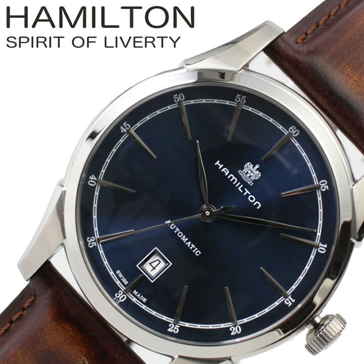 楽天市場 30代男性 ハミルトン腕時計 Hamilton時計 Hamilton 腕時計 ハミルトン 時計 スピリット オブ リバティー American Classic Spirit Of Liberty メンズ ブランド H 防水 革ベルト レザー おしゃれ 新生活 プレゼント ギフト クリスマス