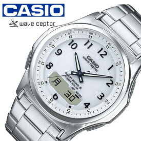 CASIO 腕時計 カシオ 時計 ウェーブセプター WAVE CEPTOR メンズ ソーラー電波 防水 ホワイト WVA-M630D-7AJF ブランド 電波 ソーラー カレンダー アラーム アナデジ おしゃれ プレゼント ギフト 観光 旅行 遠足 新生活 入学 卒業