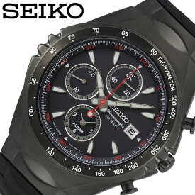 セイコー腕時計 SEIKO時計 SEIKO 腕時計 セイコー 時計 セイコーセレクション SELECTION メンズ 男性 ブラック SNAF87PC 正規品 新作 人気 ブランド 防水 クロノグラフ スモールセコンド 限定 コラボ 日付カレンダー アラーム 新生活 プレゼント ギフト 2024 入学 卒業