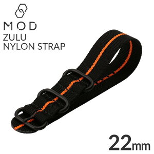[ iC rvxg ZULU NYLON STRAP Y[[ voh Y BT-NYL-22-BKOR-BK ւxg  22mm rv  lC y y h ~^[ X|[c AEghA V v[
