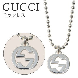 グッチ ネックレス ペア カップル GUCCI レディース 女性 YBB479217001 30代 お揃い ブランド 華奢 インターロッキング Gマーク スターリングシルバー 925 GGNE GGACC 479217-J8400-8106 プレゼント ギフト 2024 新生活 入学