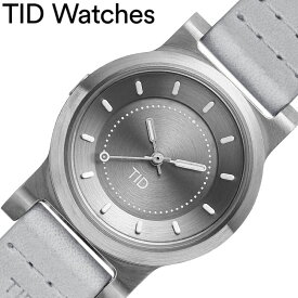 ティッドウォッチズ腕時計 TIDWatches時計 TID Watches 腕時計 ティッド ウォッチズ 時計 28mm レディース 女性 シルバーグレー 40303141 ブランド 人気 正規品 シンプル レザー 革ベルト おしゃれ 新生活 プレゼント ギフト 旅行 遠足 入学 卒業