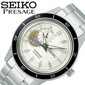 セイコー 腕時計 プレザージュ ベーシックライン Style60's SEIKO PRESAGE Basic line: 男性 アイボリー シルバー 時計 SARY189 人気 おすすめ おしゃれ ブランド プレゼント ギフト 観光 旅行 遠足 新生活 入学 卒業