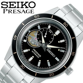 セイコー 腕時計 プレザージュ ベーシックライン Style60's SEIKO PRESAGE Basic line: 男性 ブラック シルバー 時計 SARY191 人気 おすすめ おしゃれ ブランド プレゼント ギフト 観光 旅行 遠足 新生活 入学 卒業