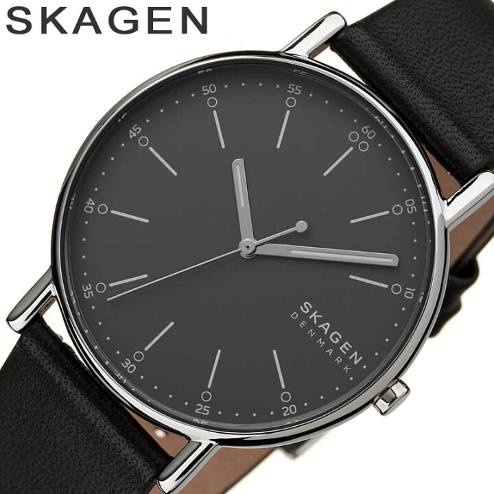楽天市場 Skagen 腕時計 スカーゲン 時計 シグネチャー Signatur メンズ グレー Skw6654 新作 人気 流行 ブランド 薄型 革 レザー 革ベルト シンプル 北欧 おしゃれ 彼氏 男性 学生 大学生 高校生 誕生日 記念日 プレゼント ギフト クリスマス