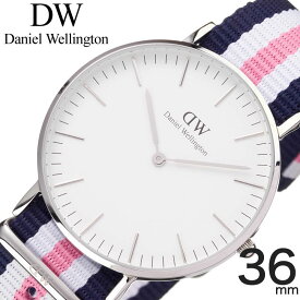 ダニエル ウェリントン 腕時計 Daniel Wellington 時計 クラシック サウサンプトン CLASSIC Southampton メンズ レディース 男性 女性 シルバー ホワイト ストライプ 日本製クォーツ 36mm 人気 おしゃれ ブランド DW 夫婦 プレゼント ギフト 旅行 遠足 新生活 入学 卒業