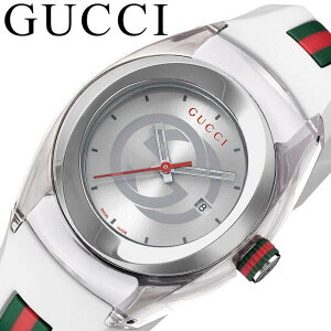 グッチ 腕時計 GUCCI 時計 シンク SYNC メンズ 男性 シルバー ホワイト YA137302 おすすめ おしゃれ ブランド ロゴ GG 誕生日 プレゼント クリスマス ギフト 祝い 彼氏 夫 お父さん
