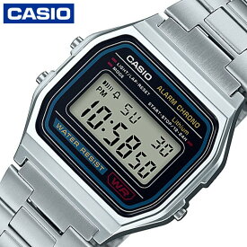 カシオ 腕時計 CASIO 時計 スタンダード STANDARD ユニセックス CASIO-A158WA-1JH ブラック 液晶 シルバー クォーツ 人気 おすすめ おしゃれ シンプル ブランド 誕生日 プレゼント ギフト 祝い 観光 旅行 遠足 新生活 入学 卒業