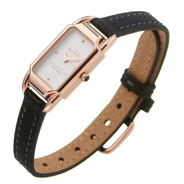 楽天市場 コーチ 腕時計 Coach 時計 レディース 女性 レザーベルト ホワイト ブラック 人気 おすすめ 四角 スクエア 華奢 小さめ 小ぶり おしゃれ 大人 可愛い かわいい ブランド 誕生日 記念日 お祝い 成人 式 彼女 娘 クリスマス プレゼント ギフトご褒美