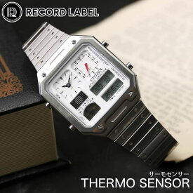 シチズン 腕時計 CITIZEN 時計 レコードレーベル サーモセンサー RECORD LABEL THERMO SENSOR ユニセックス JG2120-65A ホワイト シルバー クォーツ 人気 おすすめ おしゃれ ブランド プレゼント ギフト 観光 旅行 遠足 新生活 入学 卒業