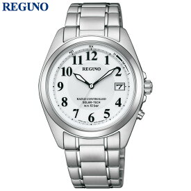 【18%OFF 5654円引】 シチズン 腕時計 レグノ CITIZEN REGUNO メンズ ホワイト シルバー 時計 電波ソーラー クォーツ ソーラー 電波時計 スタンダード シリーズ KS3-115-11 おしゃれ ブランド 実用 ビジネス ファッション 話題 本格派 クリスマス ギフト