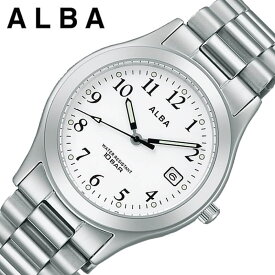 セイコー アルバ 腕時計 SEIKO ALBA 時計 メンズ シルバーホワイト シンプル 受験 面接 見やすい わかりやすい AQGK475 人気 おすすめ おしゃれ ブランド プレゼント ギフト 観光 旅行 遠足 新生活 入学 卒業