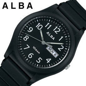 セイコー アルバ 腕時計 SEIKO ALBA 時計 メンズ ブラック シンプル 受験 面接 見やすい わかりやすい AQPJ411 人気 おすすめ おしゃれ ブランド プレゼント ギフト 観光 旅行 遠足 新生活 入学 卒業