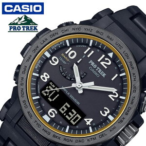 カシオ 腕時計 CASIO 時計 プロトレック エコ素材採用モデル PRO TREK Climber Line メンズ PRW-51FC-1JF 男性 ブラック ソーラー アウトドア キャンプ アナデジ 武骨 フェス 夏フェス おしゃれ ブランド