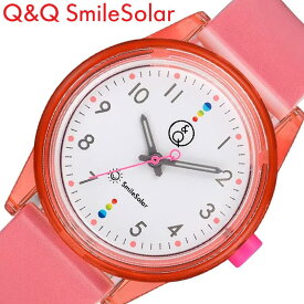 シチズン 腕時計 Q&Q 時計 軽い ソーラー 防水 スマイルソーラー Smile Solar RP26-007 ホワイト ピンク SERIES 2 レッド かわいい 小さい 女の子 男の子 子供 キッズ レディース 家事 人気 おすすめ おしゃれ ブランド プレゼント ギフト 新生活 入学 卒業