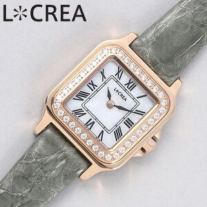 ルクレア 腕時計 LCREA 時計 キャレ キュービックジルコニア レディース ピンクゴールド ソーラー カレ ビジネス 女性 電池交換不要 日本製 かわいい ファッション おすすめ ブランド プレゼ