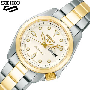 セイコー 腕時計 SEIKO 時計 ファイブスポーツ 5 SPORTS レディース SRRA002 女性 ホワイト シルバー ゴールド 機械式 自動巻き 人気 おすすめ おしゃれ ブランド プレゼント クリスマス ギフト