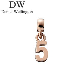 ダニエル ウェリントン アクセサリー Daniel ホワイトデー プレゼント Wellington チャーム ナンバー Charm Number 5 RG ユニセックス DW00400443 ローズゴールド 人気 おすすめ おしゃれ ブランド ギフト