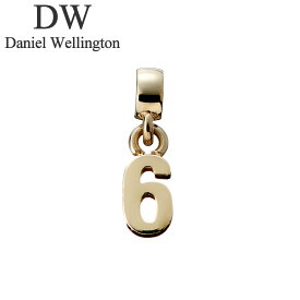 ダニエル ウェリントン アクセサリー Daniel ホワイトデー プレゼント Wellington チャーム ナンバー Charm Number 6 G ユニセックス DW00400454 ゴールド 人気 おすすめ おしゃれ ブランド ギフト