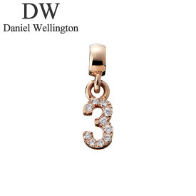 ダニエル ウェリントン アクセサリー Daniel ホワイトデー プレゼント Wellington チャーム ナンバー Charm number crystals 3 RG レディース DW00400726 女性 ローズゴールド 人気 おすすめ おしゃれ ブランド ギフト