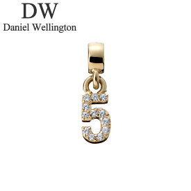 ダニエル ウェリントン アクセサリー Daniel ホワイトデー プレゼント Wellington チャーム ナンバー Charm number crystals 5 G レディース DW00400750 女性 ゴールド 人気 おすすめ おしゃれ ブランド ギフト