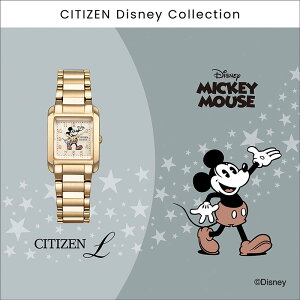 シチズン 腕時計 CITIZEN 時計 シチズンエル 限定モデル L Disney Collection 「ミッキーマウス」 文字板の中央に「ミッキーマウス」を描いたデザイン 女性 向け レディース ソーラー EW5609-58W 人気