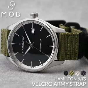 HAMILTON n~g Ή xg MOD VELCRO ARMY STRAP xN A[~[ Xgbv rv J 20mm O 22mm WY}X^[ iCxg v }WbNe[v oh ~^[ vx