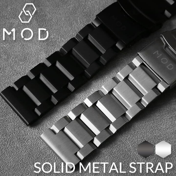 楽天市場】MOD SOLID METAL STRAP 時計 替えベルト 腕時計 交換 バンド SBGT007のメタルベルト