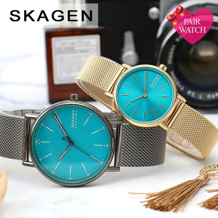 楽天市場 ペア価格 カメラが趣味の2人に ペアウォッチ スカーゲン 腕時計 Skagen 時計 スカーゲン腕時計 メンズ レディース 男性 女性 セット 人気 ブランド 北欧 シンプル 夫婦 カップル 彼氏 彼女 クリスマス 結婚 記念日 プレゼント ギフト 22 ブランド