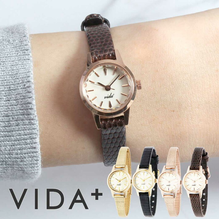 VIDA＋」 腕時計 あやしく - ブラック レディース 