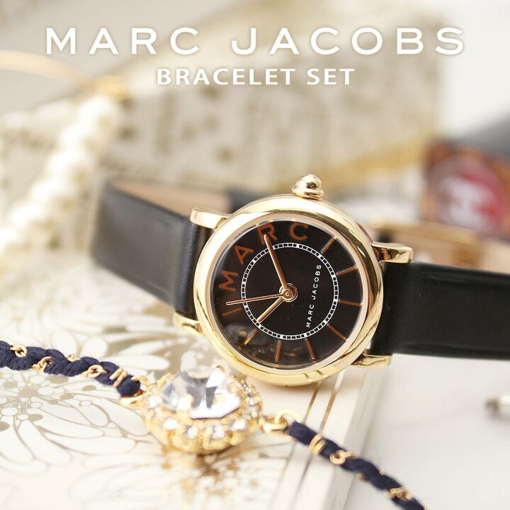 楽天市場 当店限定ブレスレットセット マークジェイコブス腕時計 Marc Jacobs 腕時計 マーク ジェイコブス 時計 クラシック Classic レディース 女性 おしゃれ ブランド マーク 時計 小さい 華奢 革ベルト レザー かわいい 新生活 プレゼント ギフト クリスマス