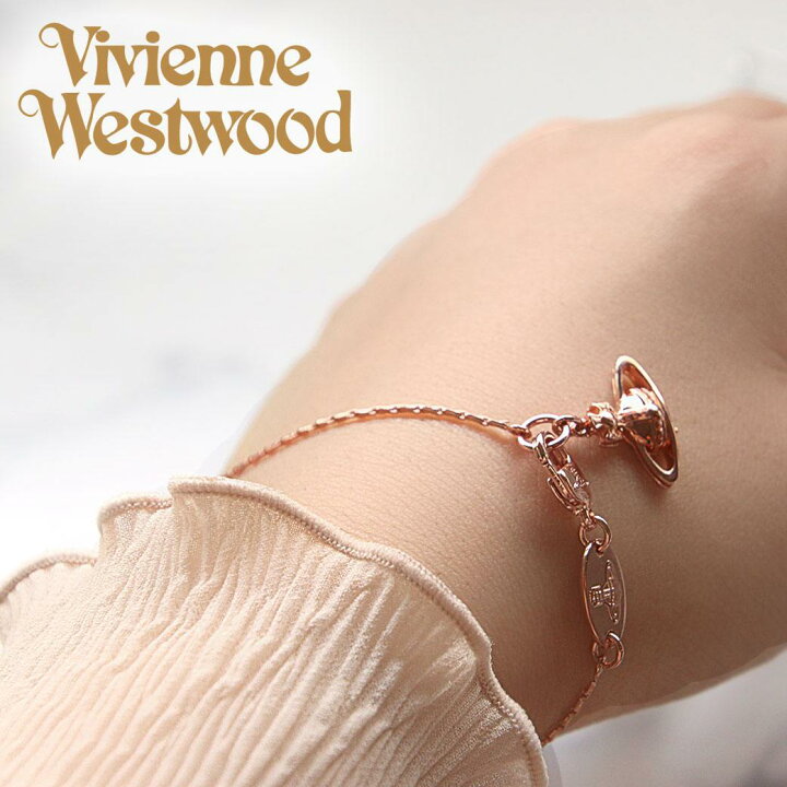 楽天市場】ヴィヴィアン ブレスレット ピンクゴールド オーブ ウエスト  