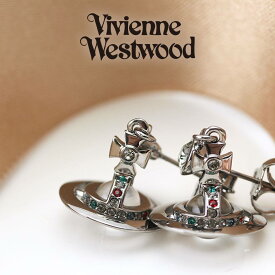 ヴィヴィアン ピアス プチオーブ ウエストウッド ホワイトデー プレゼント Vivienne Westwood レディース 女性 20代 62020032S ビビアン シンプル ブランド シルバー ブラック ガンメタル 小さい VVPI vvacc 成人式 新社会人 ギフト 旅行 新生活 入学