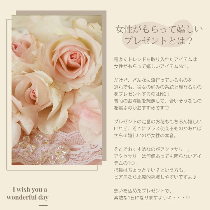 楽天市場 お洒落な彼女へのプレゼント Diary アクセサリー ピアス ジュエリー レディース 女性 彼女 妻 かわいい おしゃれ シンプル 韓国 流行 トレンド 人気 1年 半年 3年 記念日 結婚記念日 お祝い 誕生日 バースデー プレゼント ギフト ラッピング ギフトボックス