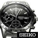 就活 就活時計 SEIKO 腕時計 セイコー 時計 セイコー腕時計 メンズ クロノグラフ アナログ シンプル メタル メタルベルト 仕事 男性 男子 高校生 大学生 新社会人 入学 卒業 社会人 誕生日プレゼント 日付 カレンダー 防水 ブラック シルバー おしゃれ かっこいい 人気