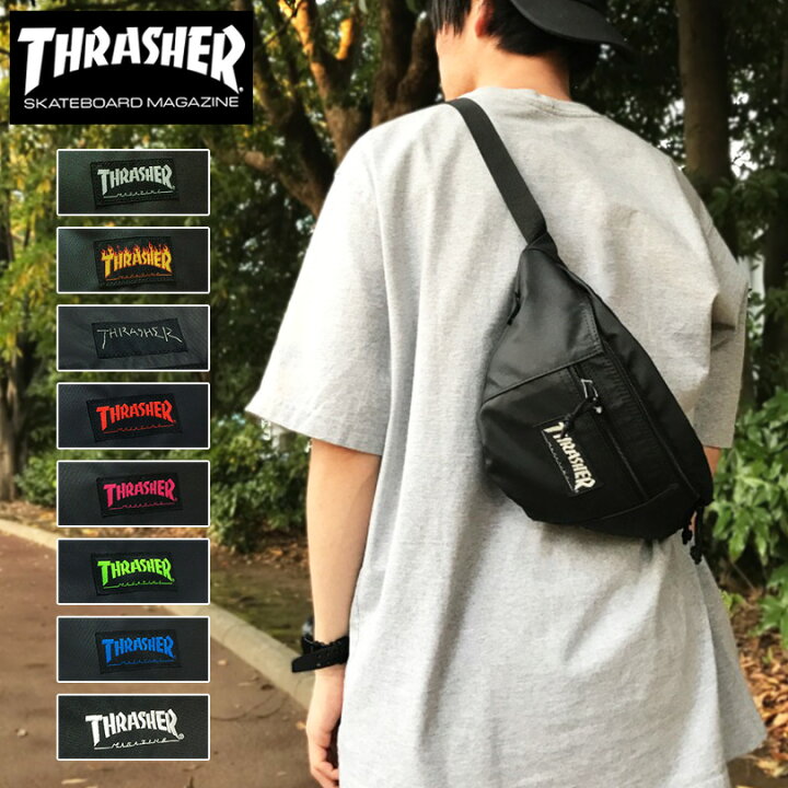 楽天市場 スラッシャー Thrasher ウエストポーチ ウエストバッグ ショルダーバッグ ゆうパケット送料無料 ショルダーポーチ メッセンジャーバッグ ミニバッグ サコッシュ ブランド メンズ レディース メッシュ 斜めがけ かっこいい かわいい 小さめ Thrpd3900 Thrpn3900