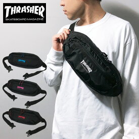 【残り僅か20%オフ中】スラッシャー THRASHER ショルダーバッグ ボディバッグ スポーツブランド ショルダーポーチ ゆうパケット ウエストポーチ ウエストバッグ メッセンジャーバッグ ミニバッグ サコッシュ ブランド メンズ レディース メッシュ 斜めがけ プレゼント