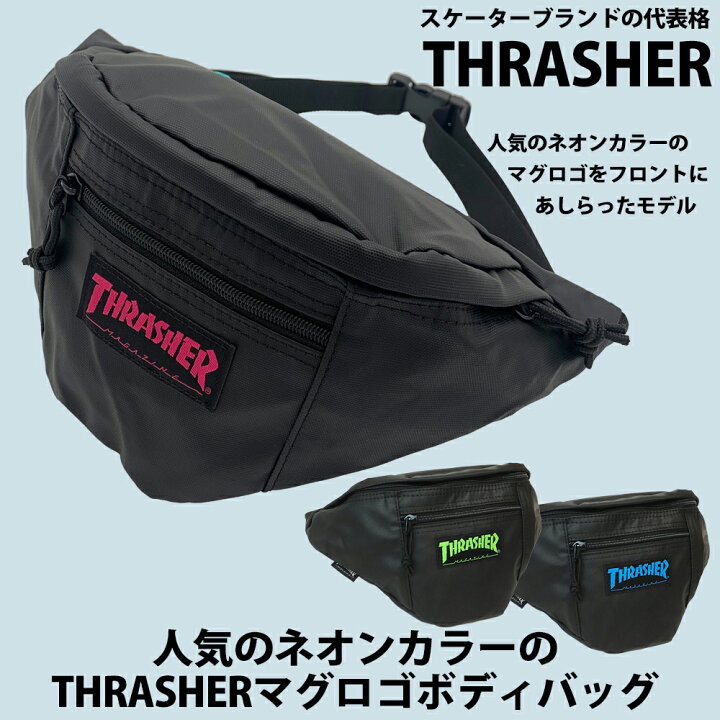 楽天市場】ボディーバッグ スラッシャー THRASHER ウエストポーチ 