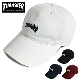 スラッシャー キャップ ローキャップ THRASHER メンズ レディース ブランド ゆうパケット cap 帽子 フレームロゴ フレイムロゴ FLAME ブラック ホワイト ネイビー バーガンディ