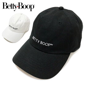 ベティちゃん ベティブープ キャップ BETTY BOOP cap 帽子 ロゴ LOGO ゆうパケット メンズ レディース カーブキャップ アジャスタブル 6パネル コットン 綿 フリー