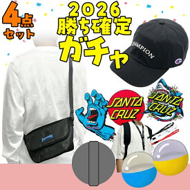 福袋 メンズ 2026 勝ち確定 ガチャ 4点セット レディース ユニセックス Champion チャンピオン THRASHER スラッシャー ミニメッセンジャーバッグキャップ ネックストラップ ステッカー7枚 ブランド 2025 2026 ギフト