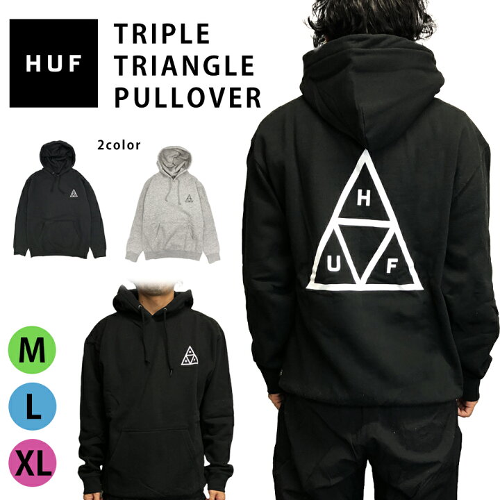 楽天市場】HUF ハフ パーカー 裏起毛 メンズ レディース トリプル 