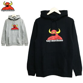 【20％オフ中】 トイマシーン パーカー TOYMACHINE TOY MACHINE トイマシン トレーナー スウェット プルオーバー 送料無料 TOYMACHINE MONSTER LOGO PULLOVER BLACK GREY