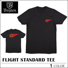 BRIXTON ブリクストン Tシャツ 半袖 丸首 カットソー FLIGHT ブラック トップス スケート メンズ レディース フェス サーフ