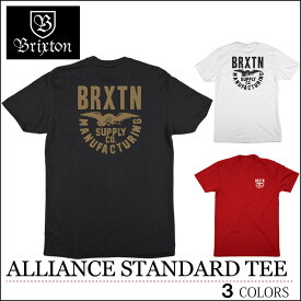 BRIXTON ブリクストン Tシャツ ALLIANCE ブラック ホワイト レッド トップス スケート メンズ レディース 入学 新生活